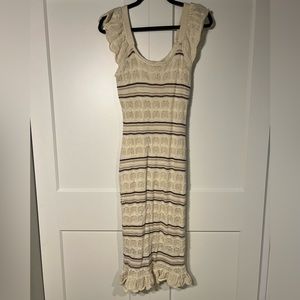 Crochet summer midi dress